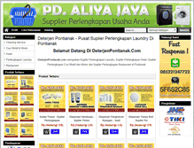 Tablet Screenshot of deterjenpontianak.com
